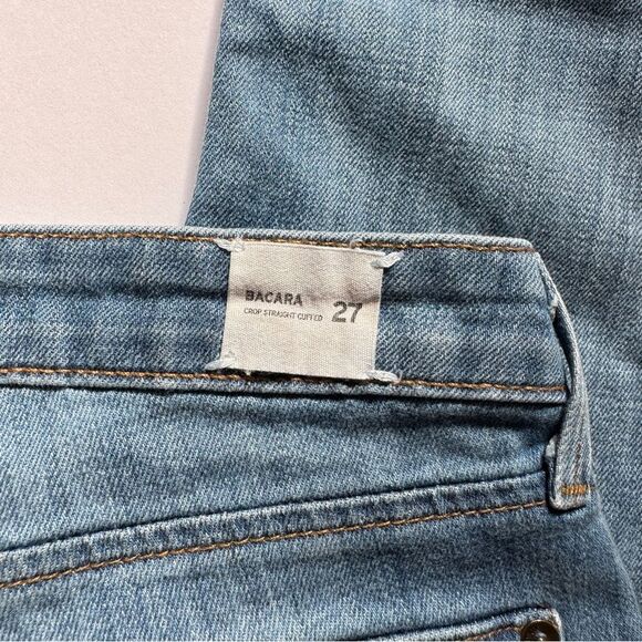 Hudson Bacara Crop Straight Cuffed Light Wash Size 27 - Picture 4 of 10